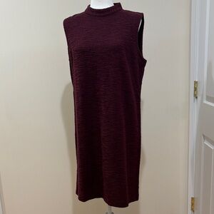 Ann Taylor Factory Tweed Shift Dress With Standup Collar
